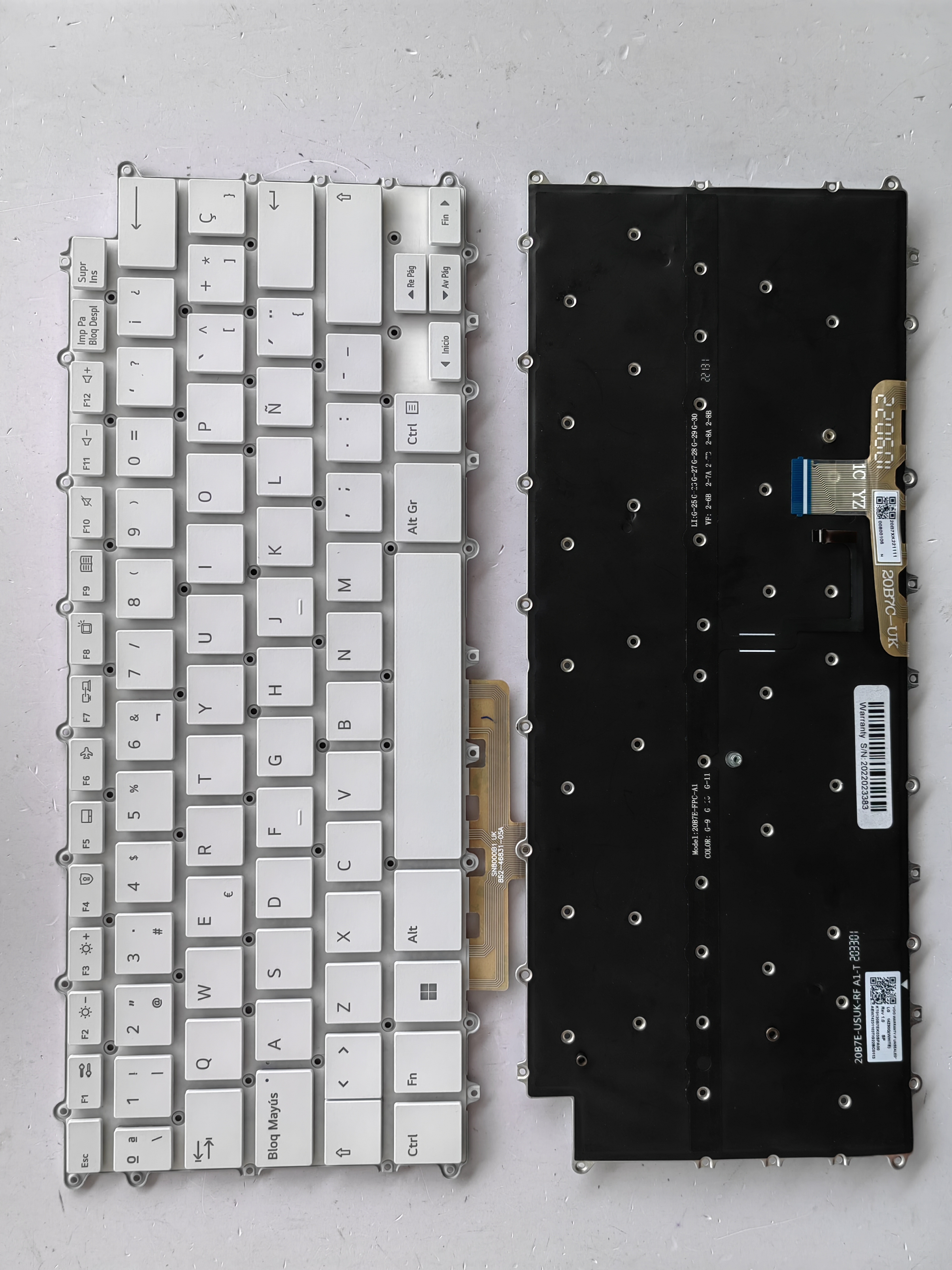 Picture of New Replacement Laptop Keyboard For LG 14Z90Q/14ZD90Q/14Z90QF Enter WHITE Backlit SP Layout